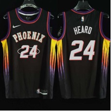 Phoenix Suns #24 Gar Heard Jersey -2022 Black City