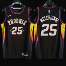 Phoenix Suns #25 Gary Melchionni Jersey -2022 Black City