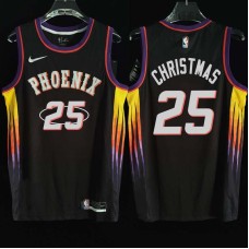 Phoenix Suns #25 Dionte Christmas Jersey -2022 Black City