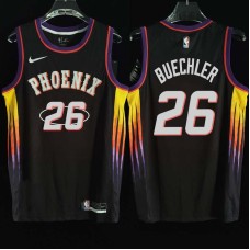 Phoenix Suns #26 Jud Buechler Jersey -2022 Black City