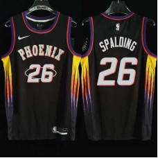 Phoenix Suns #26 Ray Spalding Jersey -2022 Black City