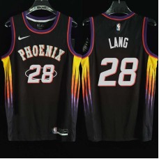 Phoenix Suns #28 Andrew Lang Jersey -2022 Black City