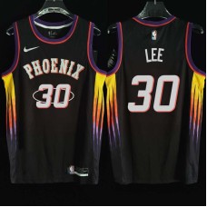 Phoenix Suns #30 Ron Lee Jersey -2022 Black City