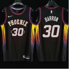 Phoenix Suns #30 Earl Barron Jersey -2022 Black City