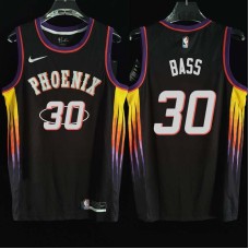 Phoenix Suns #30 Paris Bass Jersey -2022 Black City