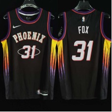 Phoenix Suns #31 Jim Fox Jersey -2022 Black City