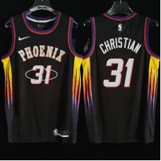 Phoenix Suns #31 Bob Christian Jersey -2022 Black City