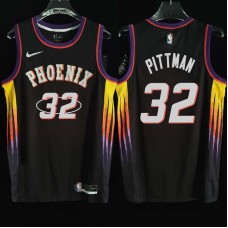 Phoenix Suns #32 Charles Pittman Jersey -2022 Black City