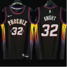 Phoenix Suns #32 Negele Knight Jersey -2022 Black City