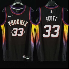 Phoenix Suns #33 Charlie Scott Jersey -2022 Black City