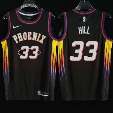 Phoenix Suns #33 Grant Hill Jersey -2022 Black City