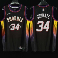 Phoenix Suns #34 John Shumate Jersey -2022 Black City