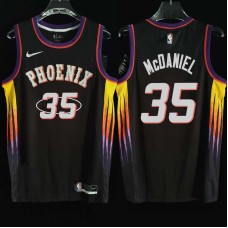 Phoenix Suns #35 Xavier McDaniel Jersey -2022 Black City