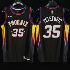 Phoenix Suns #35 Mirza Teletovic Jersey -2022 Black City