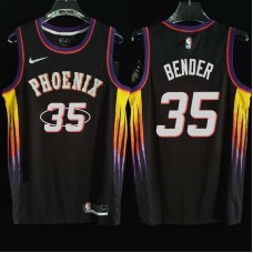 Phoenix Suns #35 Dragan Bender Jersey -2022 Black City