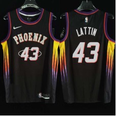 Phoenix Suns #43 Dave Lattin Jersey -2022 Black City