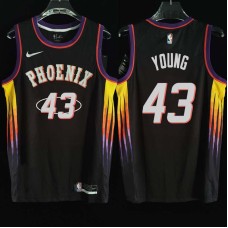 Phoenix Suns #43 Michael Young Jersey -2022 Black City