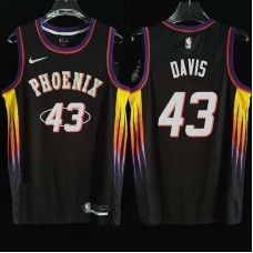 Phoenix Suns #43 Mark Davis Jersey -2022 Black City