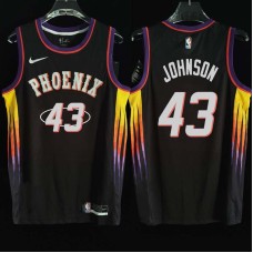 Phoenix Suns #43 Linton Johnson Jersey -2022 Black City