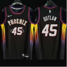 Phoenix Suns #45 Bo Outlaw Jersey -2022 Black City