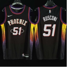 Phoenix Suns #51 Stefano Rusconi Jersey -2022 Black City