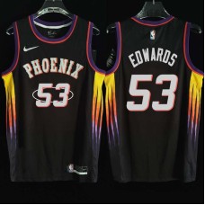 Phoenix Suns #53 James Edwards Jersey -2022 Black City