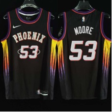 Phoenix Suns #53 Ron Moore Jersey -2022 Black City