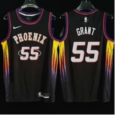 Phoenix Suns #55 Brian Grant Jersey -2022 Black City