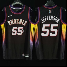 Phoenix Suns #55 Cory Jefferson Jersey -2022 Black City