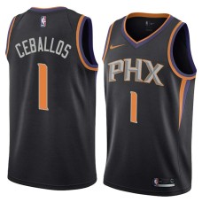 Phoenix Suns #1 Cedric Ceballos Jersey -Black PHX