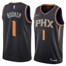 Phoenix Suns #1 Devin Booker Jersey -Black PHX