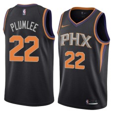 Phoenix Suns #22 Miles Plumlee Jersey -Black PHX