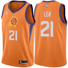 Phoenix Suns #21 Alex Len Jersey -Orange