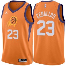 Phoenix Suns #23 Cedric Ceballos Jersey -Orange