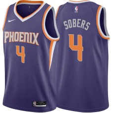 Phoenix Suns #4 Ricky Sobers Jersey -Purple