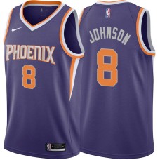 Phoenix Suns #8 Eddie Johnson Jersey -Purple