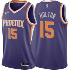 Phoenix Suns #15 Michael Holton Jersey -Purple