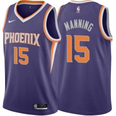 Phoenix Suns #15 Danny Manning Jersey -Purple