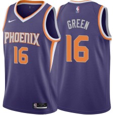 Phoenix Suns #16 Lamar Green Jersey -Purple