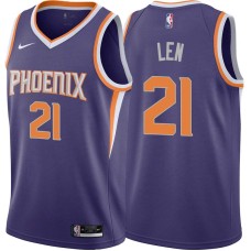 Phoenix Suns #21 Alex Len Jersey -Purple