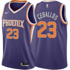 Phoenix Suns #23 Cedric Ceballos Jersey -Purple