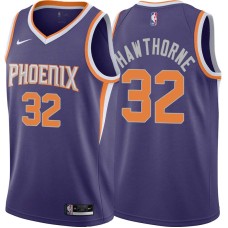 Phoenix Suns #32 Nate Hawthorne Jersey -Purple