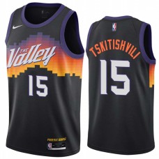 Phoenix Suns #15 Nikoloz Tskitishvili Jersey -THE Valley 2021 City