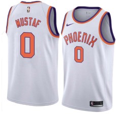 Suns #0 Jerrod Mustaf Jersey -White PHOENIX