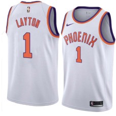 Suns #1 Mo Layton Jersey -White PHOENIX