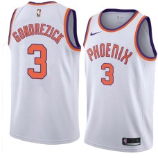 Suns #3 Grant Gondrezick Jersey -White PHOENIX