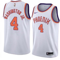 Suns #4 Duane Washington Jr Jersey -White PHOENIX