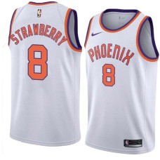 Suns #8 DJ Strawberry Jersey -White PHOENIX