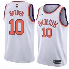 Suns #10 Dick Snyder Jersey -White PHOENIX