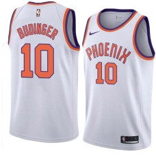 Suns #10 Chase Budinger Jersey -White PHOENIX